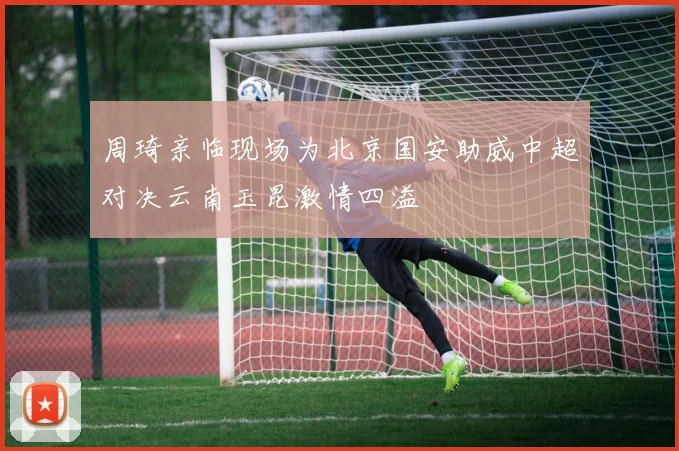 周琦亲临现场为北京国安助威中超对决云南玉昆激情四溢